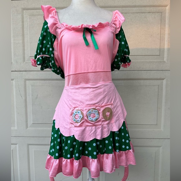 Party City Dresses & Skirts - Crispy Cremes Sexy Candy Sweets Doughnut Lady Halloween Costume Size 2X.